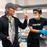 Godspeed BreweryのLukeさんとCOEDO 醸造所 コラボビール実深の製造シーン