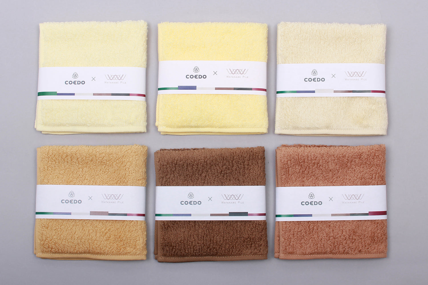 COEDO x 渡辺パイル ビール染めタオルハンカチ 6種類のクラフトビール染色 今治タオル 25cm x 25cm