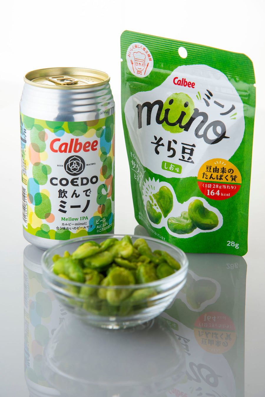 Calbee × COEDO「飲んでミーノ」（Mellow IPA）