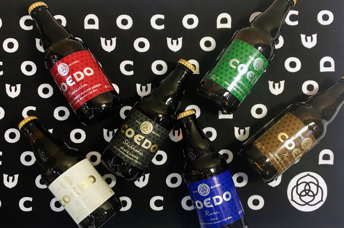 COEDO 瓶ビール6種と手ぬぐい 川越クラフトビール ギフトセット 手ぬぐいのデザインが特徴