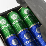 COEDO 缶ビールセット 瑠璃  Ruri , 伽羅　Kyara, 毬花 Marihana それぞれ丁寧に梱包された缶ビール
